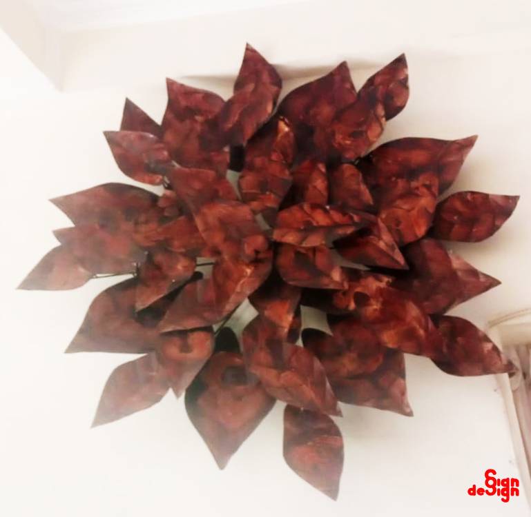 wall decor made of metal by Sign Design Bali your Creative Project Partner for Architects, Designers, and Developers
